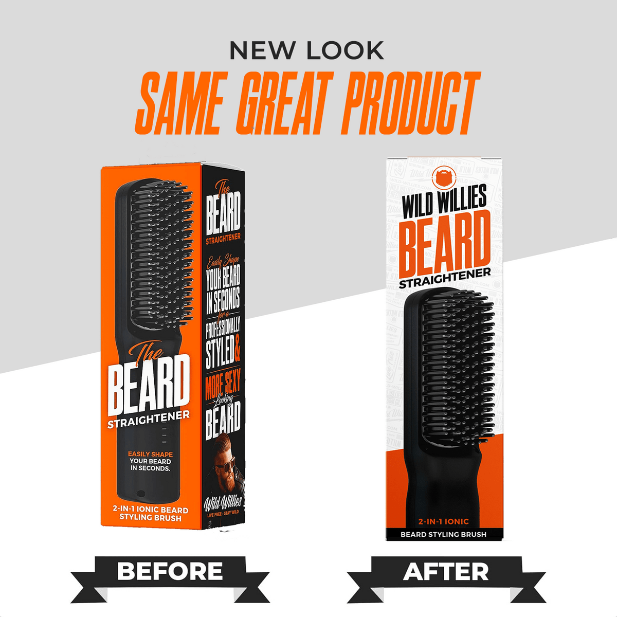 2-n-1 Beard Straightener 2.0 Tools Wild Willies