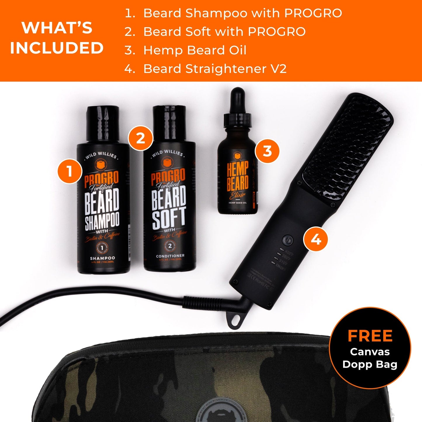 Complete Beard Kit Grooming Tools Wild Willies