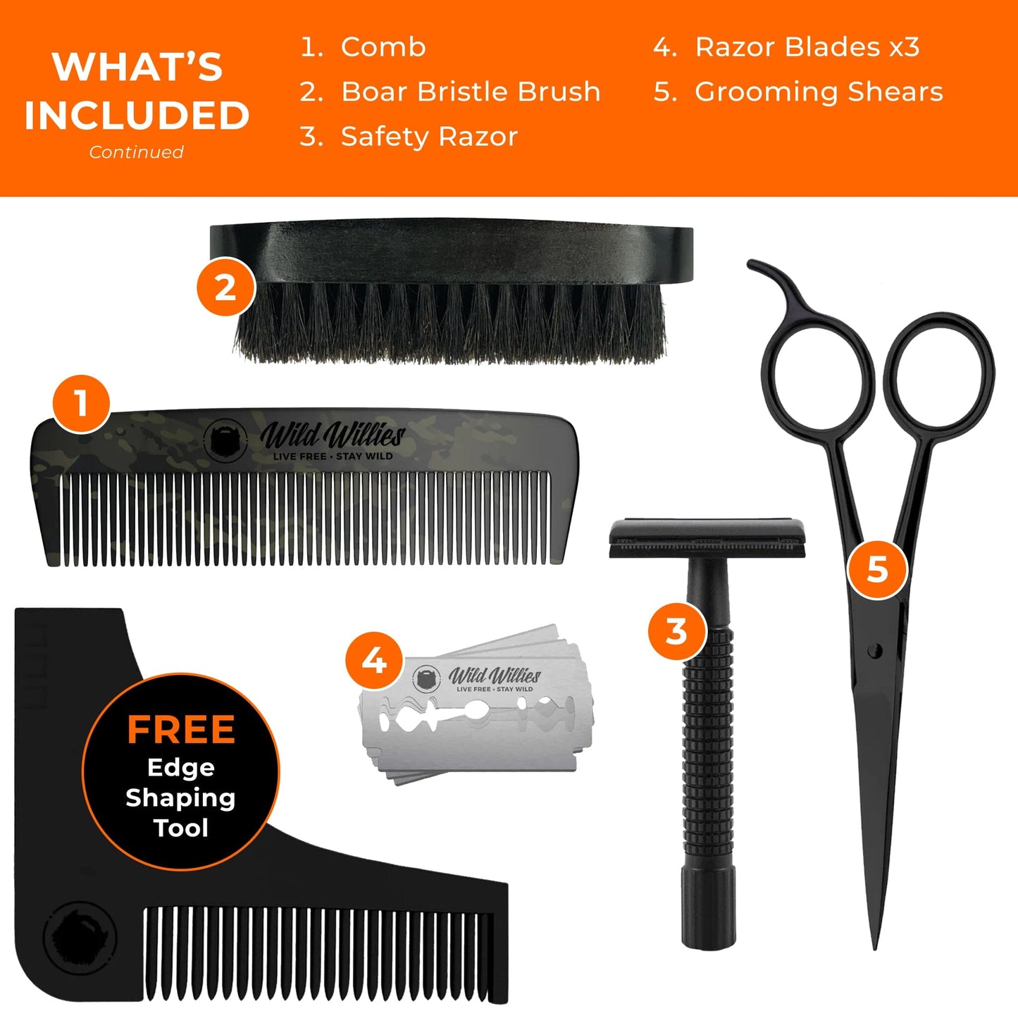 Complete Beard Kit Grooming Tools Wild Willies