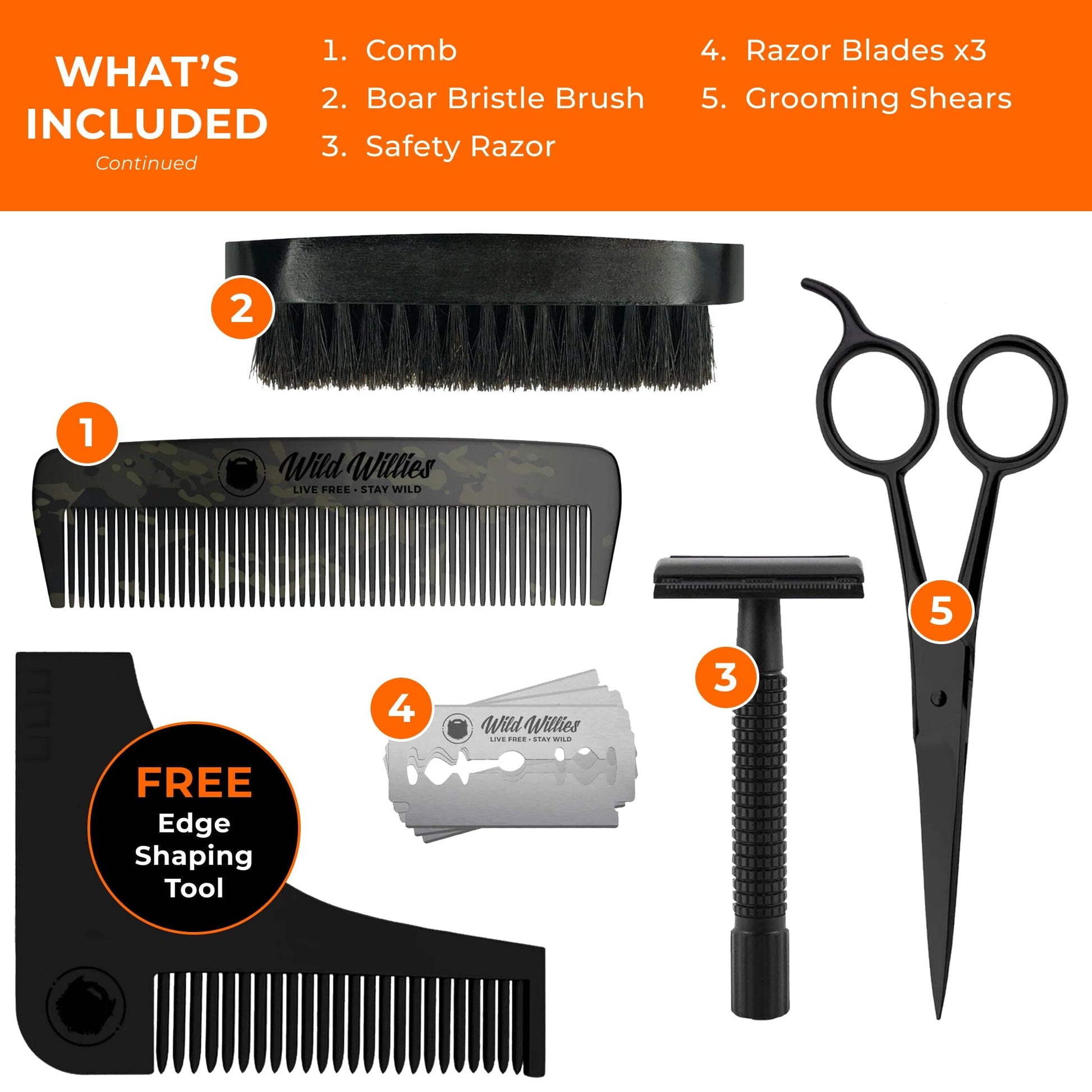 Complete Beard Kit Grooming Tools Wild Willies