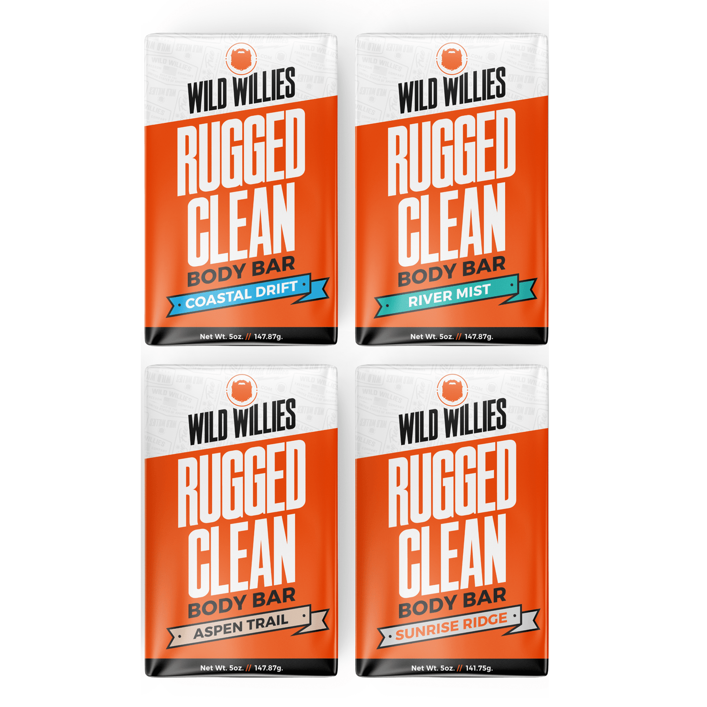 Rugged Clean - 4 ct Skin & Body Wild Willies